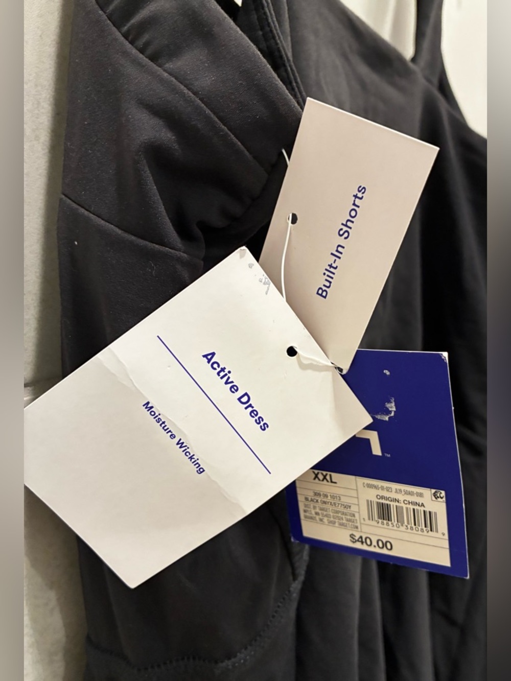 NWT JoyLab Black Active Dress Size XXL - Picture 4 of 6